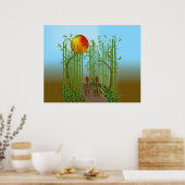 Zingwijnmoer ~ Bamboo Poster (Keuken)