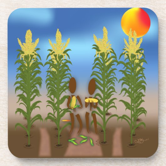Zingwijnmoer ~ Corn Drankjes Onderzetter (Voorkant)