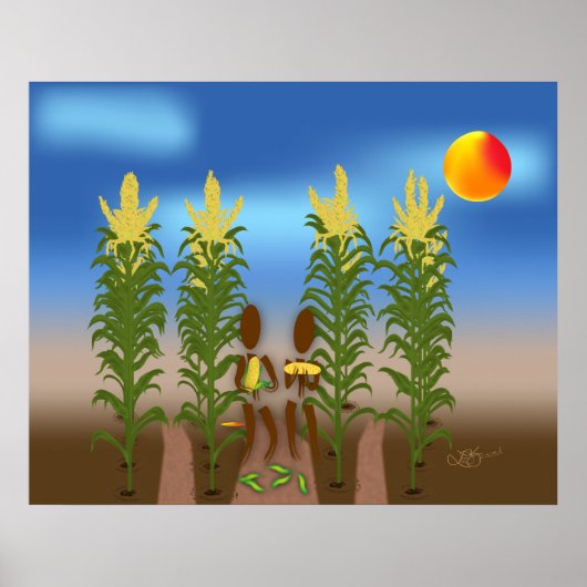 Zingwijnmoer ~ Corn Poster (Voorkant)