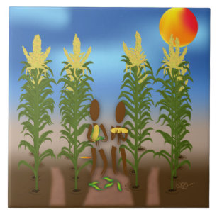 Zingwijnmoer ~ Corn Tegeltje