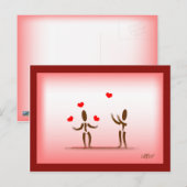 Zingwijnmoer~Floating on Love Briefkaart (Voorkant / Achterkant)