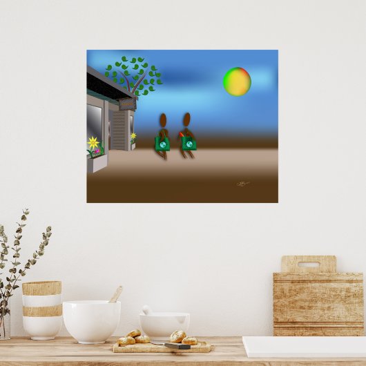 Zingwijnmoer ~ Herbruikbare zakken Poster (Keuken)