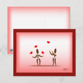 Zingwijnmoer~Juggling Love Briefkaart (Voorkant / Achterkant)