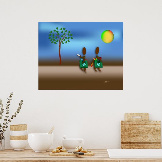 Zingwijnmoer ~ Maak een lijst en loop Poster (Keuken)