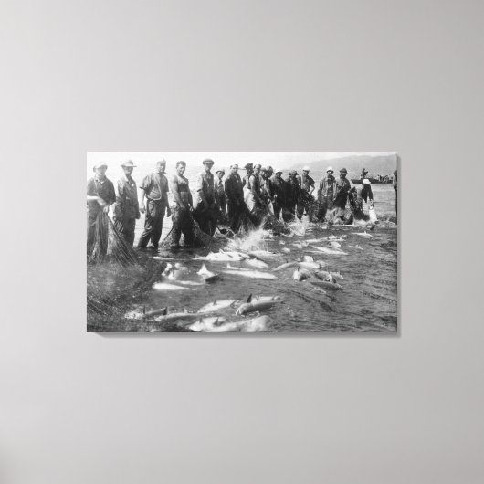 Zingzalm in Astoria OF foto's Canvas Afdruk (Voorkant)