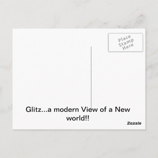 zink star-postkaart briefkaart (Achterkant)