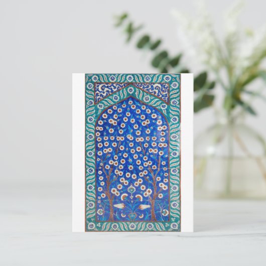 zink tegels briefkaart (Staand voorkant)