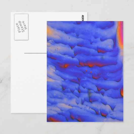 Zinkacetaat onder de microscoop briefkaart (Voorkant / Achterkant)