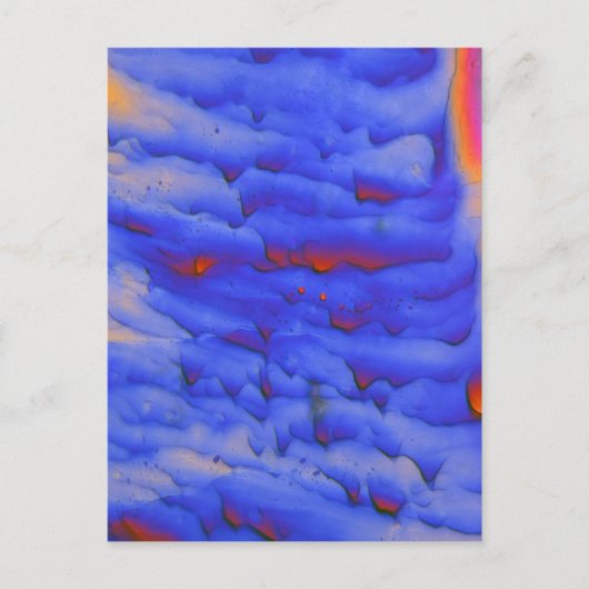 Zinkacetaat onder de microscoop briefkaart (Voorkant)