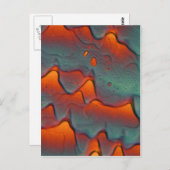 Zinkacetaatkristallen onder de microscoop briefkaart (Voorkant / Achterkant)