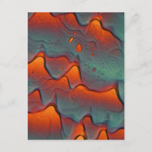 Zinkacetaatkristallen onder de microscoop briefkaart (Voorkant)