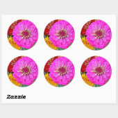 Zinkbloem Ronde Sticker (Vel)