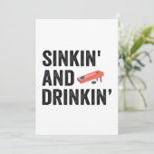 Zinken en grappig drinken Cornhole Leuk Cadeau Kaart (Staand voorkant)