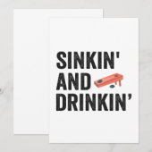 Zinken en grappig drinken Cornhole Leuk Cadeau Kaart (Voorkant / Achterkant)