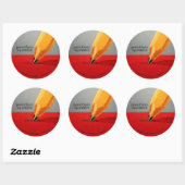 zinloze ronde sticker (Vel)