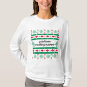 zinloze vergadering lelijke "trui" t-shirt (Voorkant)