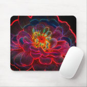 Zinnia Abstract Flower Art Muismat (Met muis)