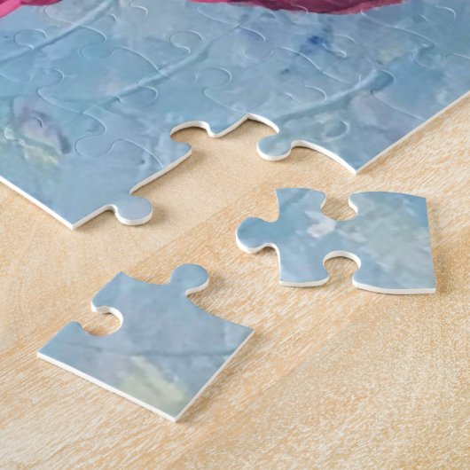 Zinnia and Bees Puzzle Legpuzzel (Zijkant)