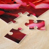 zinnia bij bijen en koraal legpuzzel (Zijkant)