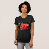 zinnia bij bijen en koraal t-shirt (Voorkant volledig)