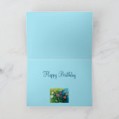 Zinnia Birthday Kaart (Binnen)