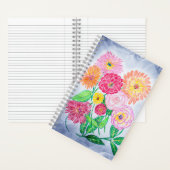 Zinnia Bloem Artistieke Tuin Kunst Notitieboek (Binnen)