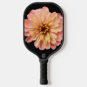 Zinnia Bloem Natuur Fotografie Pickleball Paddle (Voorkant)