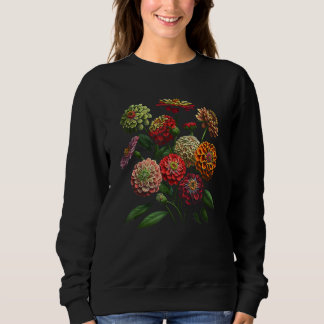 Zinnia Bloemen Bloemstuk Ontwerp Trui