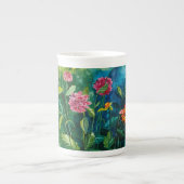 Zinnia bone china porselein kop (Voorkant)
