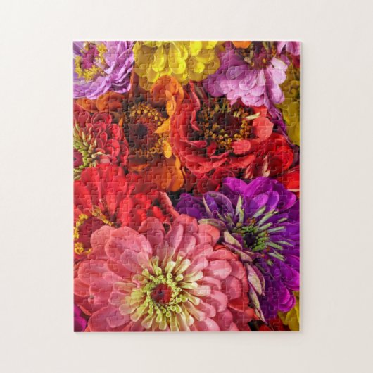 Zinnia Bouquet Legpuzzel (Verticaal)
