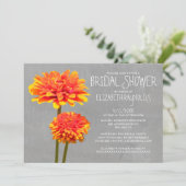 Zinnia Bridal Shower Invitations Kaart (Staand voorkant)