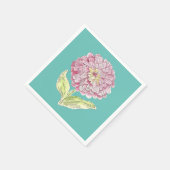 Zinnia Burst-design op papier Servet (Hoek)