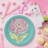 Zinnia Burst Papieren Bordje (Feest)