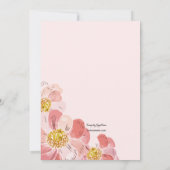 Zinnia Cluster Invitation Kaart (Achterkant)