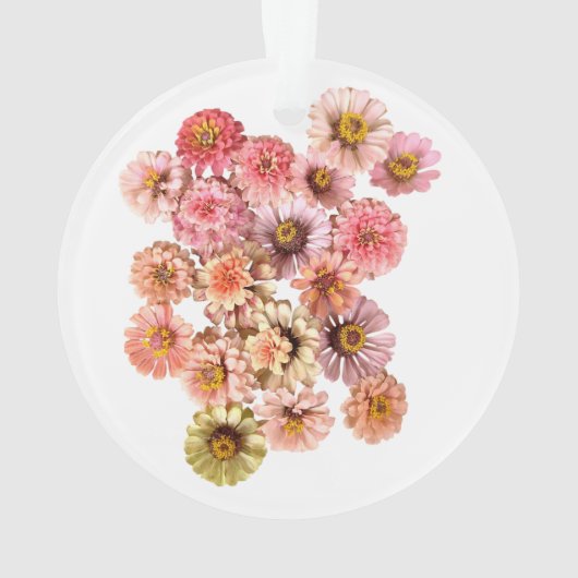 Zinnia Collage Ornament (achterkant)