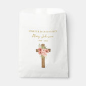 Zinnia Cross Funerale Zak Bedankzakje (Voorkant)