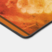 Zinnia Daisy-bloem in Sepia  gepersonaliseerd Bureaumat (Hoek)