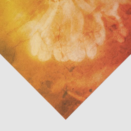 Zinnia Daisy Flower in Sepia  Decoupage Tissuepapier (Detail)