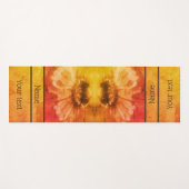 Zinnia Daisy Flower  Sepia Personalized Yogamat (Voorkant (horizontaal))