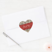  Zinnia Dank jullie Stickers, Red Hart Sticker (Envelop)