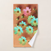Zinnia Elegans Bloemen Bad Handdoek (Handdoek)