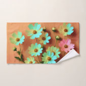 Zinnia Elegans Bloemen Bad Handdoek (Handdoek)