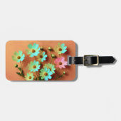 Zinnia Elegans Bloemen Bagagelabel (Voorkant horizontaal)