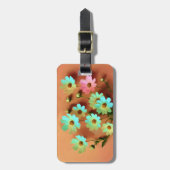 Zinnia Elegans Bloemen Bagagelabel (Voorkant verticaal)