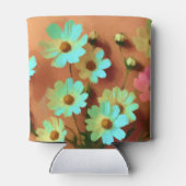 Zinnia Elegans Bloemen Blikjeskoeler (Achterkant)