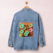 Zinnia Elegans Bloemen Denim Jacket (Hangar)
