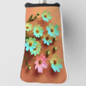 Zinnia Elegans Bloemen Golfheadcover (Draai 90)