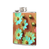 Zinnia Elegans Bloemen Heupfles (Links)