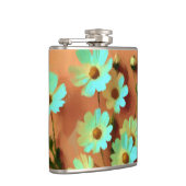 Zinnia Elegans Bloemen Heupfles (Rechts)