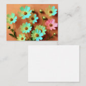 Zinnia Elegans Bloemen Informatiekaartje (Voorkant / Achterkant)